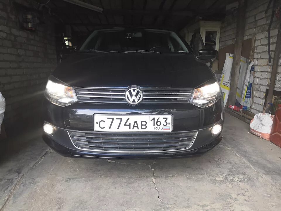 Противотуманные фары поло тюнинг Выбор ламп в ПТФ - Volkswagen Polo Sedan, 1,6 л, 2013 года стайлинг DRIVE2