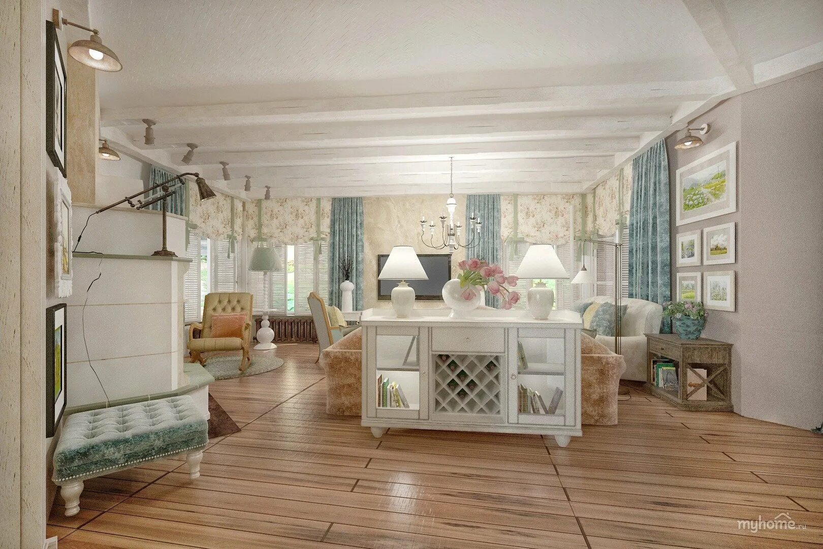 Прованс стиль интерьера дома дизайн Provence design interior - 78 photo