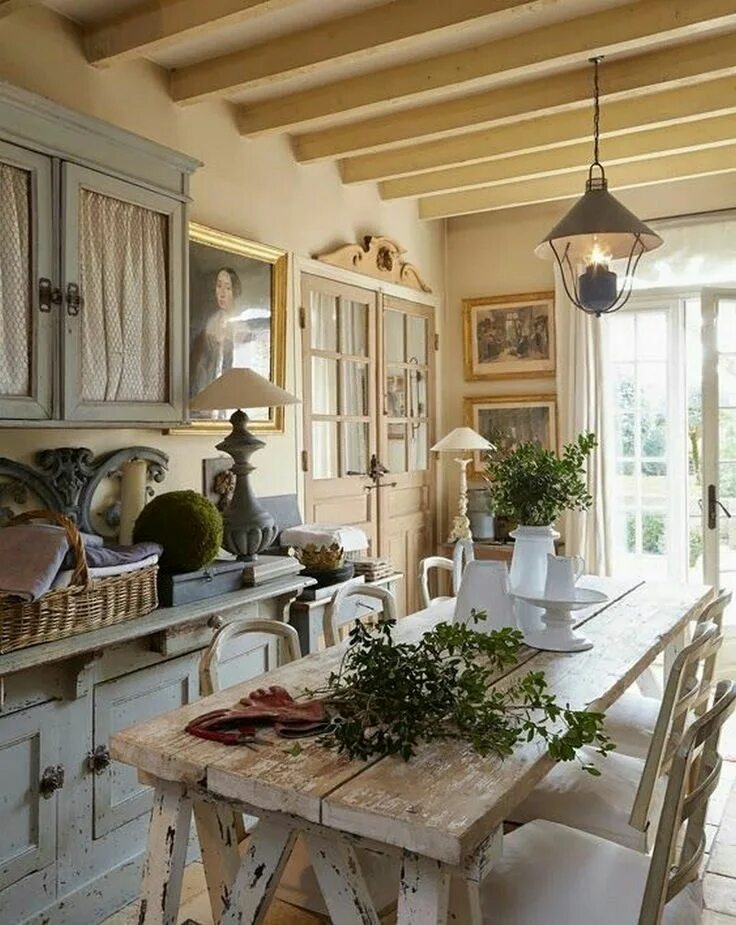 Прованс стиль интерьера дома дизайн Pin by Deva-nes on Ангелово French country living room, French country dining ro