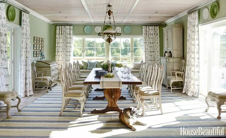 Прованский стиль в интерьере estima ru This Home Will Convince You to Decorate Swedish-Style Country dining rooms, Coun