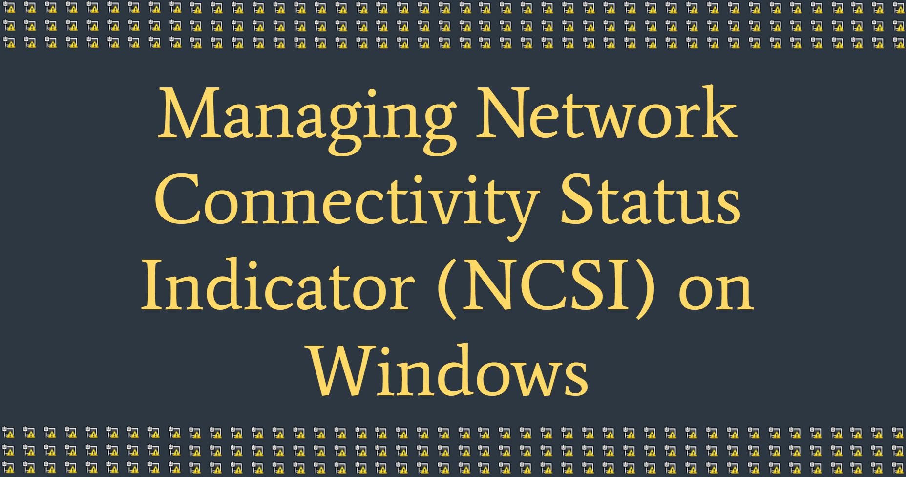 Проверка состояния сетевого подключения ncsi ошибка How to manage Network Connectivity Status Indicator (NCSI) on Windows? * TechBri