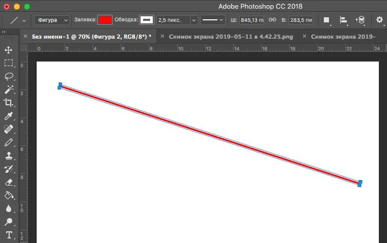 Провести линию на фото Как в Фотошопе нарисовать прямую линию