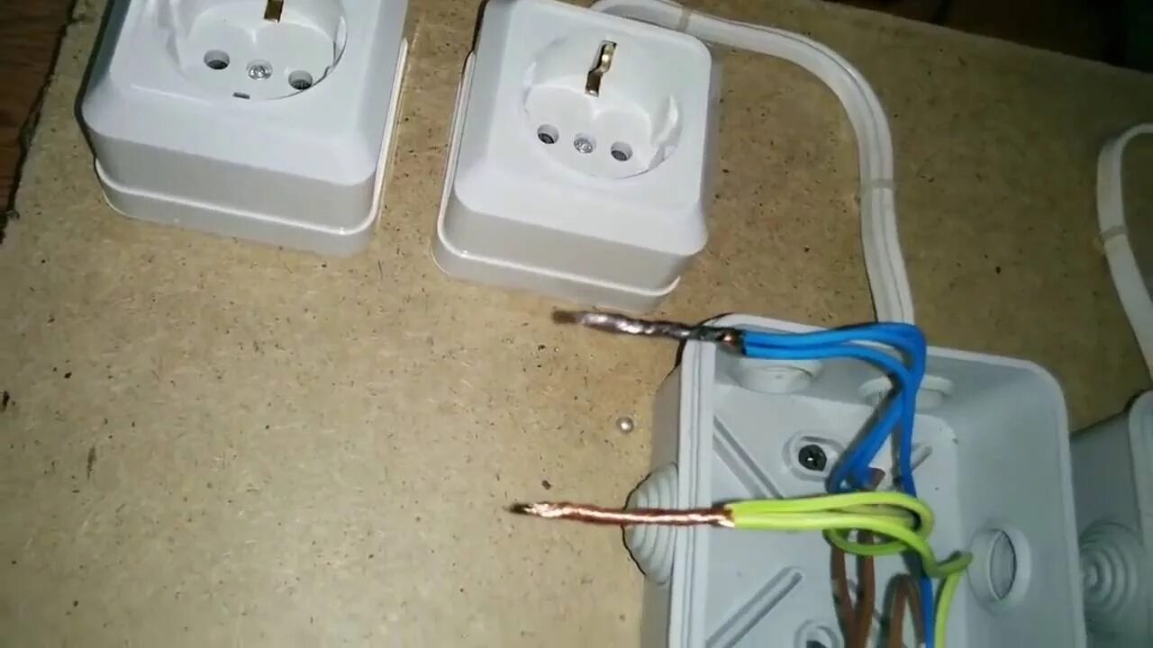 Провод 5х2 5 как подключить розетку Подключение проводки / The wiring - YouTube