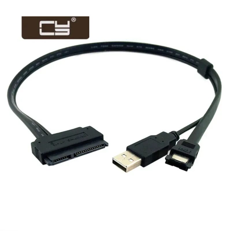 Провод для подключения диска через usb 2,5 "дюймовый жесткий диск SATA 22Pin для Esata данных + USB питание cy кабель 5