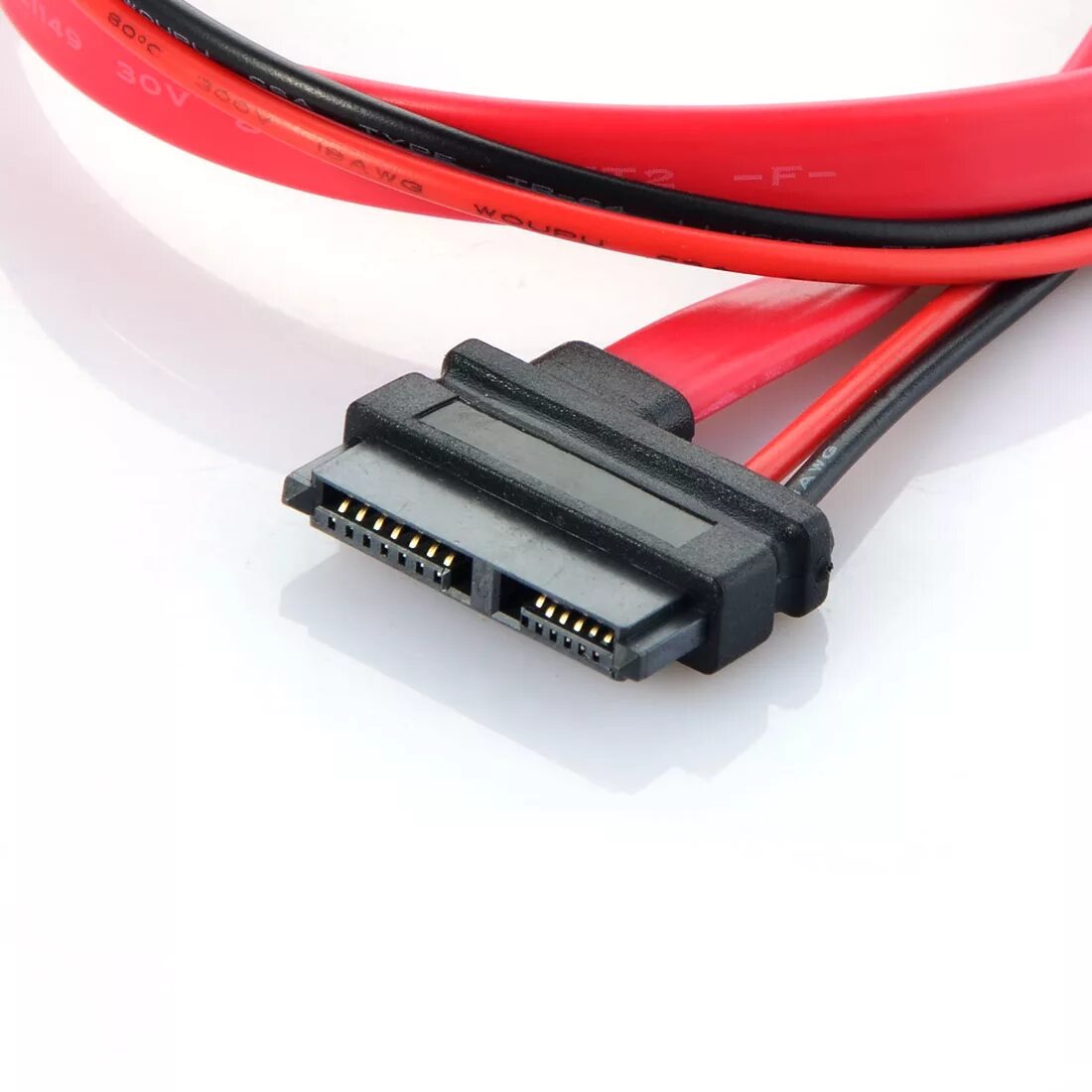 Провод для подключения дисковода Распродажа 8 28! 7 + 6 Pin Slim SATA кабель для тонкого Ноутбука DVD CD RW питан