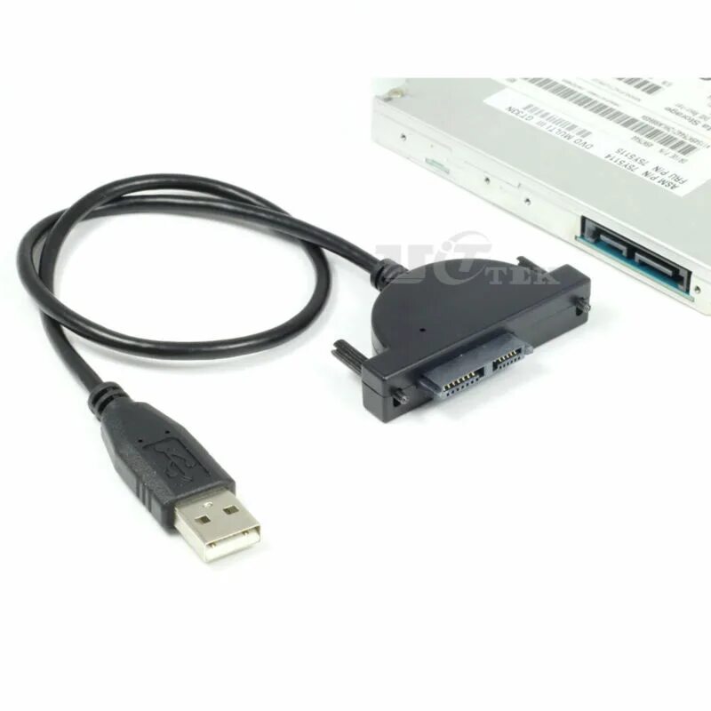 Провод для подключения дисковода USB To SATA Optical Drive Cable (7+6) 13Pin External Laptop DVD CDROM to USB Con