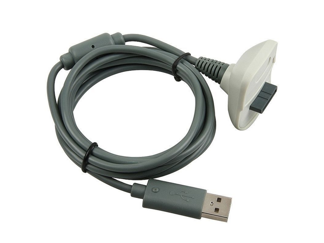 Провод для подключения геймпада xbox 360 2 in 1 Wireless Controller Play and USB Charging Cables for Xbox 360 Wireless Ga