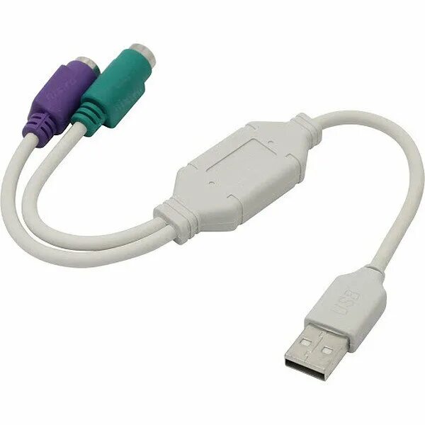 Провод для подключения клавиатуры Переходник VCOM USB - PS/2 - купить в Тюмени