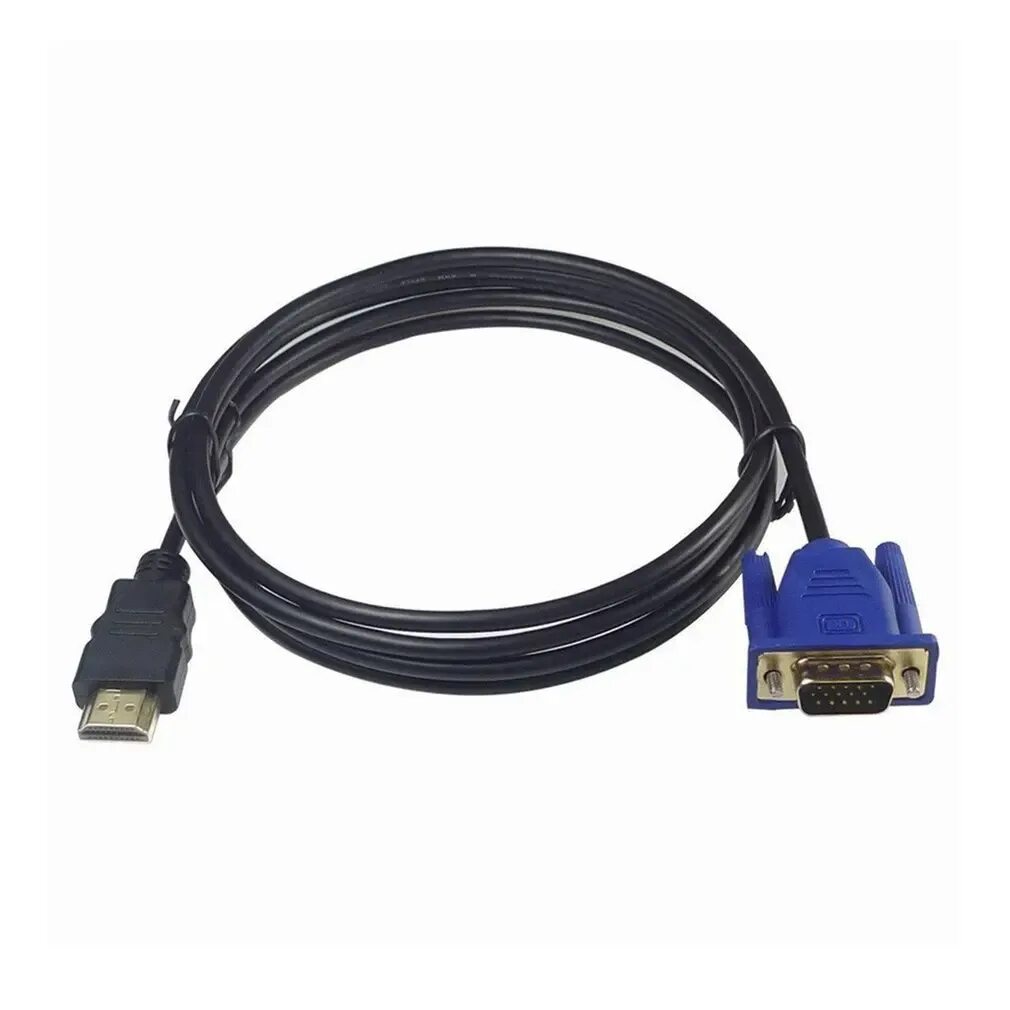 Провод для подключения монитора hdmi HDMI-совместимый кабель-преобразователь VGA, внешний аудиокабель, мужской видеоа