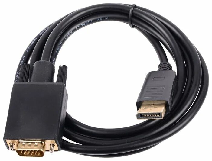 Провод для подключения монитора к ноутбуку Кабель VCOM DisplayPort - VGA(CG607) 1.8 м черный купить в Нижнем Новгороде по н