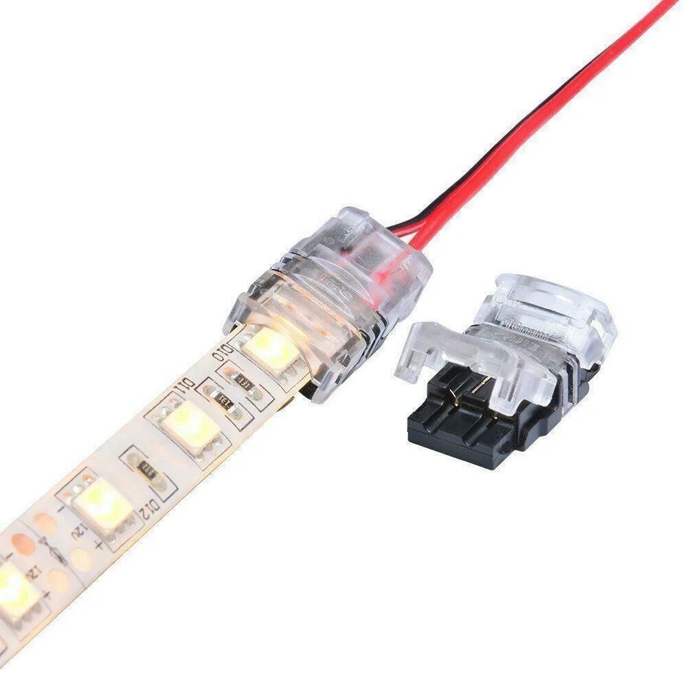 Провод для подключения подсветки Купить 2/4/5Pin Hippo Wire Adapter Clips Connector for LED Light Strip 5050 5630