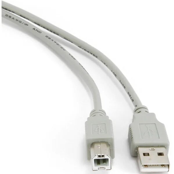 Провод для подключения принтера Кабель USB Cablexpert CCP-USB2-AMBM-6G 1.8m - купить по низкой цене в интернет-м