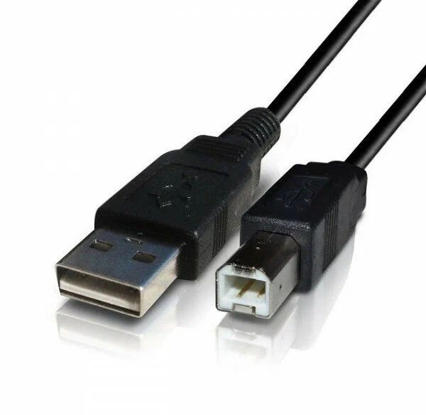 Провод для подключения принтера к ноутбуку Кабель для принтера 2.0 USB (m) штекер на штекер USB type B (m) 30sm - купить с 