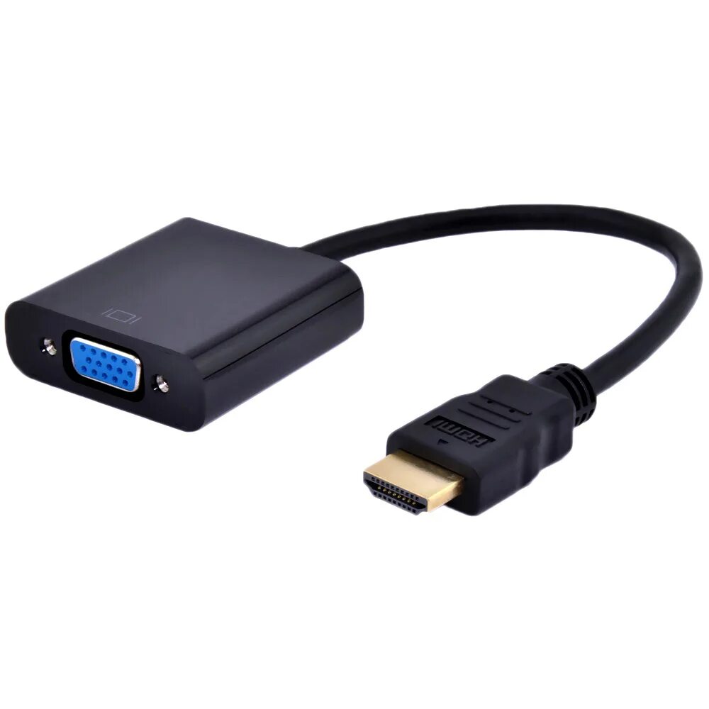 Провод для подключения проектора Переходник hdmi vga DGMedia HDMI - VGA, 0.1 m / Черный - купить с доставкой по в