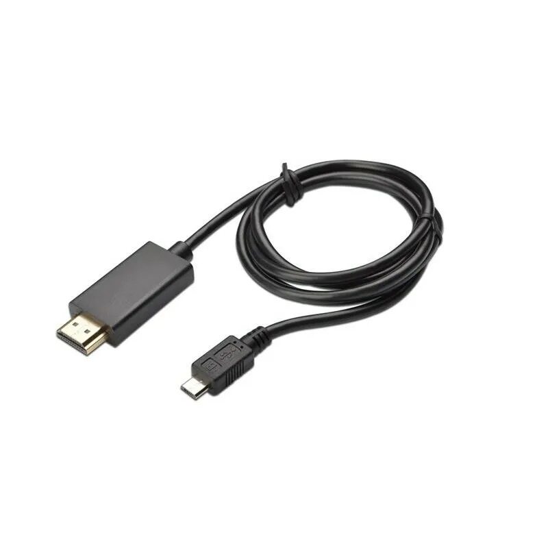 Провод для подключения телефона к телевизору Cable Assmann AK-300307-010-S (Micro USB - HDMI ; 1 m; black color) - Кабели - P