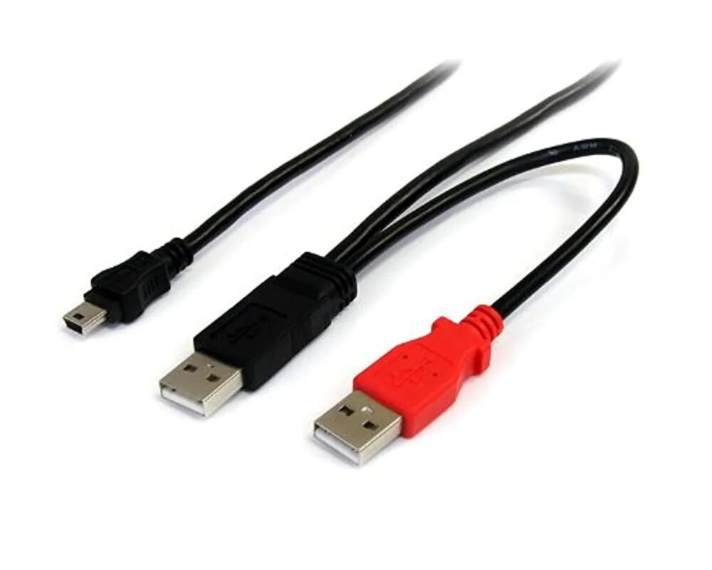 Провод для подключения видео Купить usb кабели StarTech StarTech.com 91cm USB A auf Mini B Kabel (USB Y-Kabel