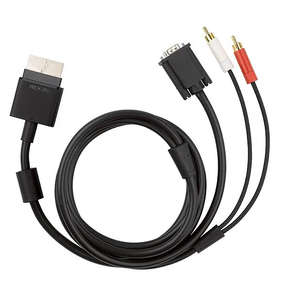 Провод для подключения xbox к пк Кабель для Xbox360 VGA HD AV CABLE (B4S-00010), подключение напрямую к монитору 