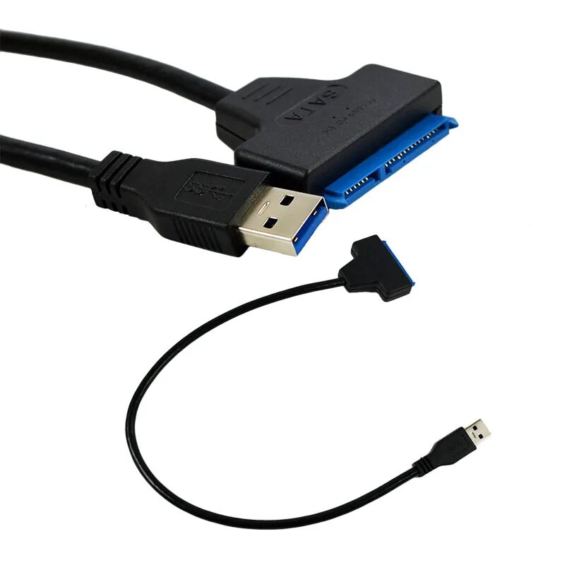 Провод для подключения жесткого к ноутбуку Супер Скорость USB 3.0 на SATA 22 Булавки 2.5 дюймов жесткий диск драйвер SSD - 