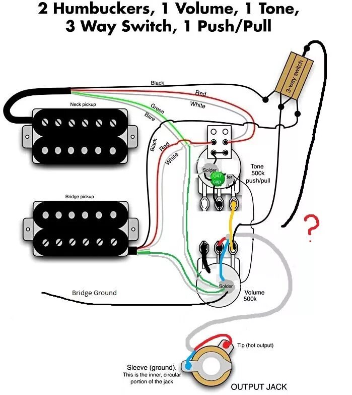 Провод для распайки гитары prs-jpg.208460 (699 × 783) Guitar pickups, Guitar building, Guitar diy