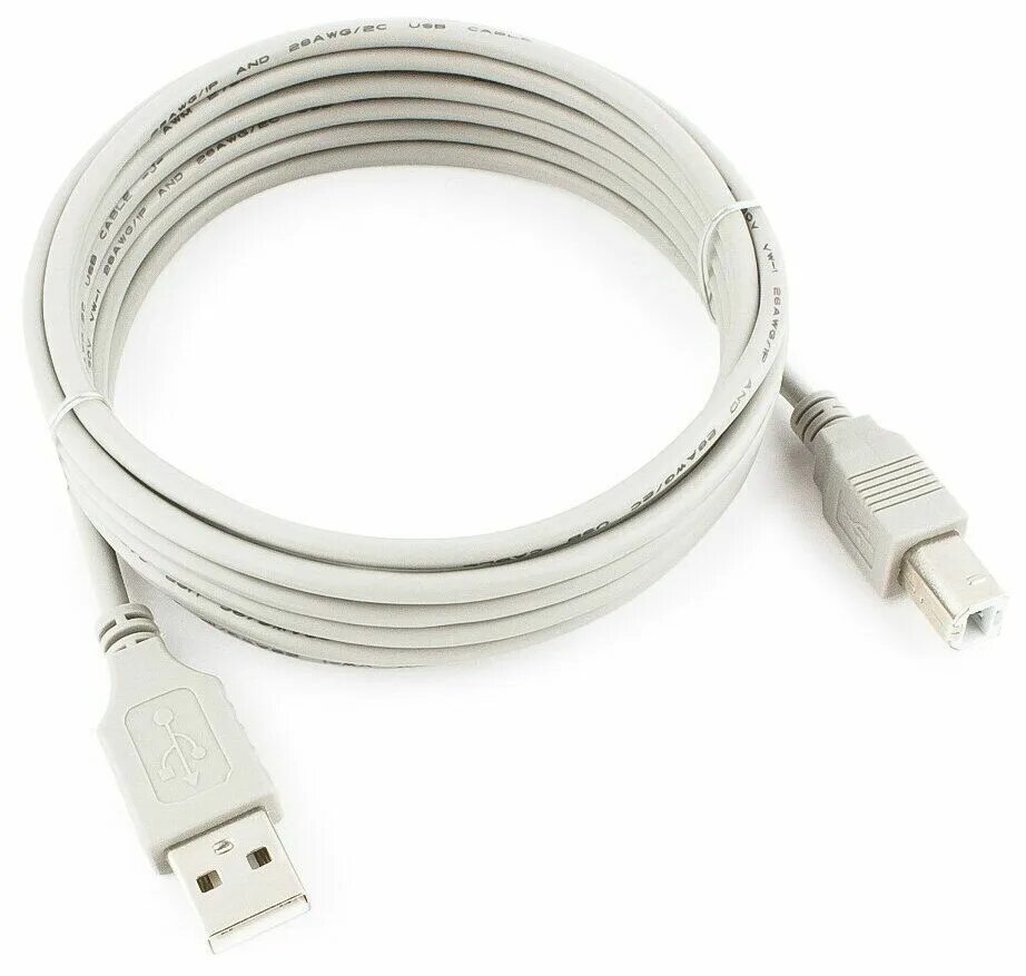 Провод usb для подключения принтера Кабель Gembird CC-USB2-AMBM-10 USB 2.0 (am) - USB 2.0 (bm) - купить в 05.Ru, цен