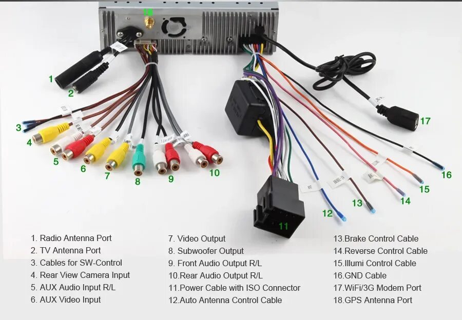 Провода для подключения магнитолы андроид Подключить магнитолу din