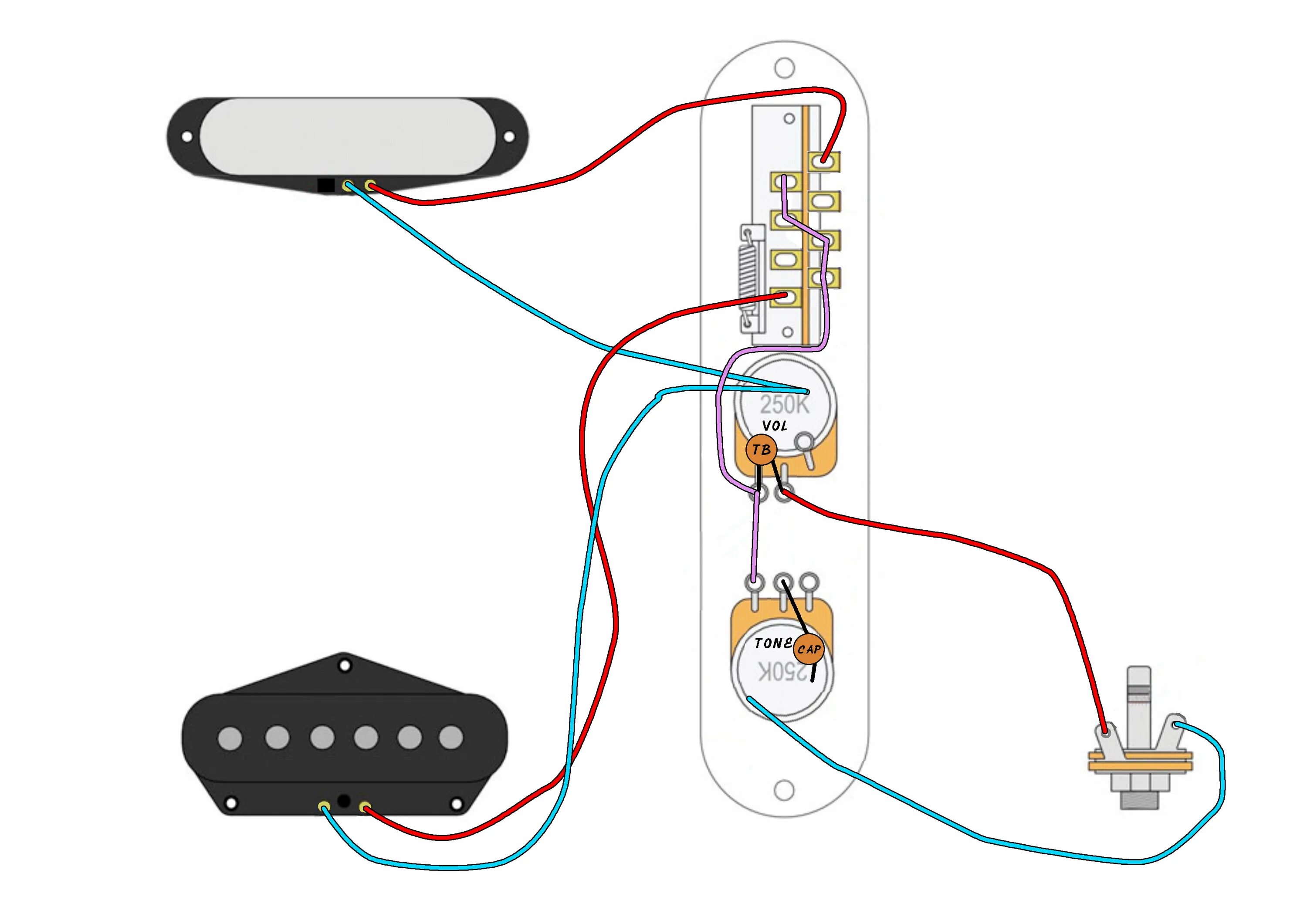 Провода для распайки темброблока Telecaster series wiring question. (sorted) - Making & Modding Discussions on th