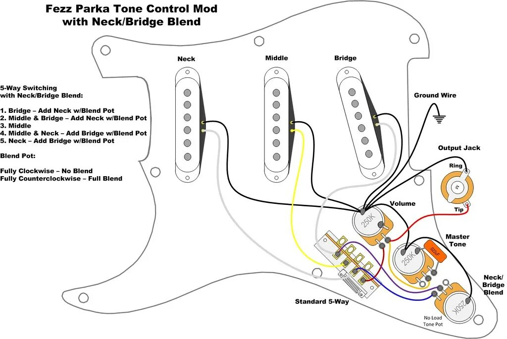 Провода для распайки темброблока This is how I will wire the Stratocaster's electronics. I. Flickr