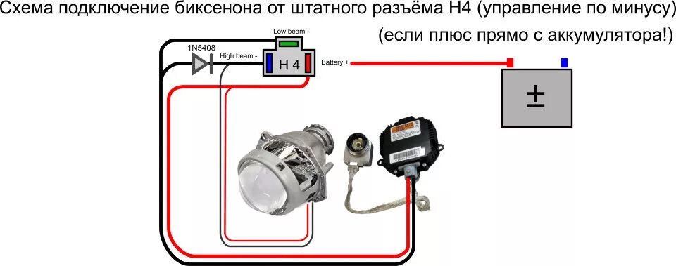 Провода подключения би лед линз Установка би лед модулей - DRIVE2