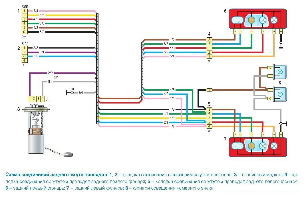 Провода задних фонарей фонарей схема подключения Знание - сила! - ГАЗ Соболь 4х4, 2,9 л, 2016 года своими руками DRIVE2