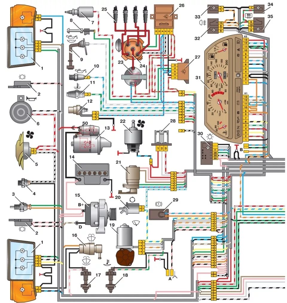 Проводка 2111 схема Проводка ваз 2111 - Сообщество "ВАЗ: Ремонт и Доработка" на DRIVE2