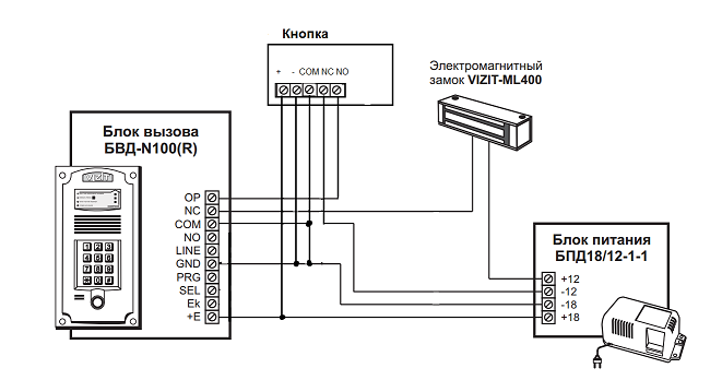 Проводка домофона схема БВД-N100 Не слышно с улицы Многоквартирные домофоны VIZIT Group Forum