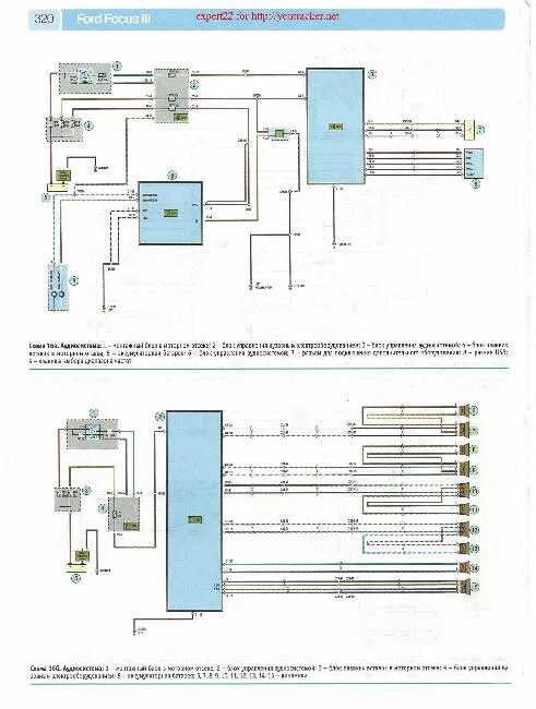 Проводка форд фокус 3 схема Цветные схемы электрооборудования FORD FOCUS 3 " Схемы предохранителей, электрос