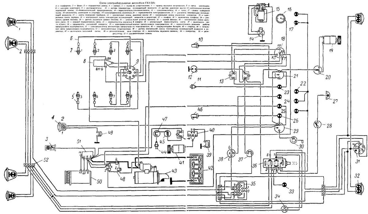 Проводка газ 3307 схема цветная Цветную электро схему фото альбом газ-53 а?" - Яндекс Кью