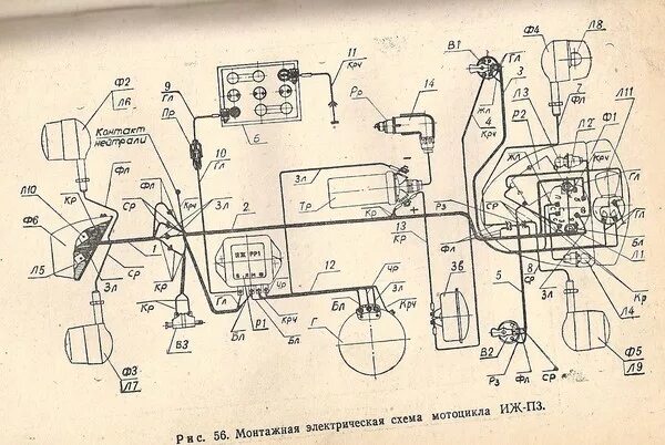 Проводка иж планета 3 6 вольт схема Ответы Mail.ru: скиньте пожалуйста схему проводки на иж планета 3 одноцилиндровы