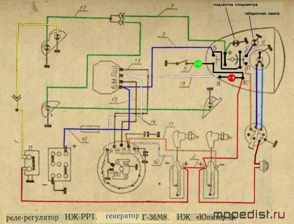 Проводка иж планета 6 вольт схема Пин на доске комплект база Система зажигания, Радио, Катушка зажигания