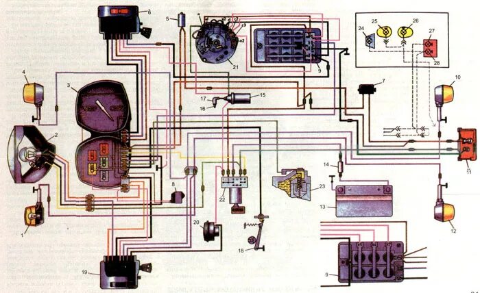 Проводка иж юпитер 5 схема подключения детальная Ответы Mail.ru: Вопрос тем, кто разбирается в электропроводке мотоцикла ИЖ.