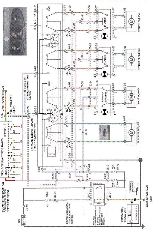 Проводка киа спектра схема Электросхема стеклоподъемников Kia Spectra Kia Spectra - Форум AutoPeople
