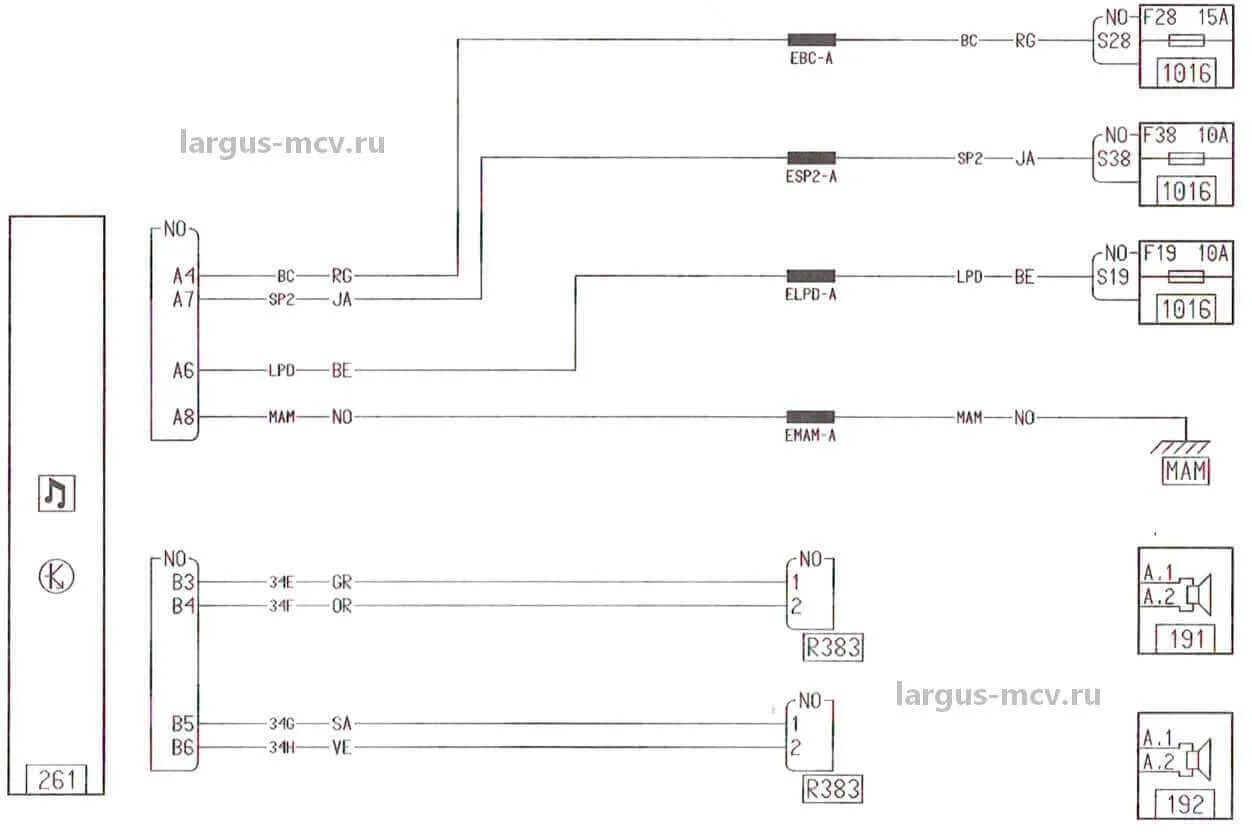 Проводка ларгус схема Электросхемы (схемы электрических цепей) Lada Largus / Лада Ларгус