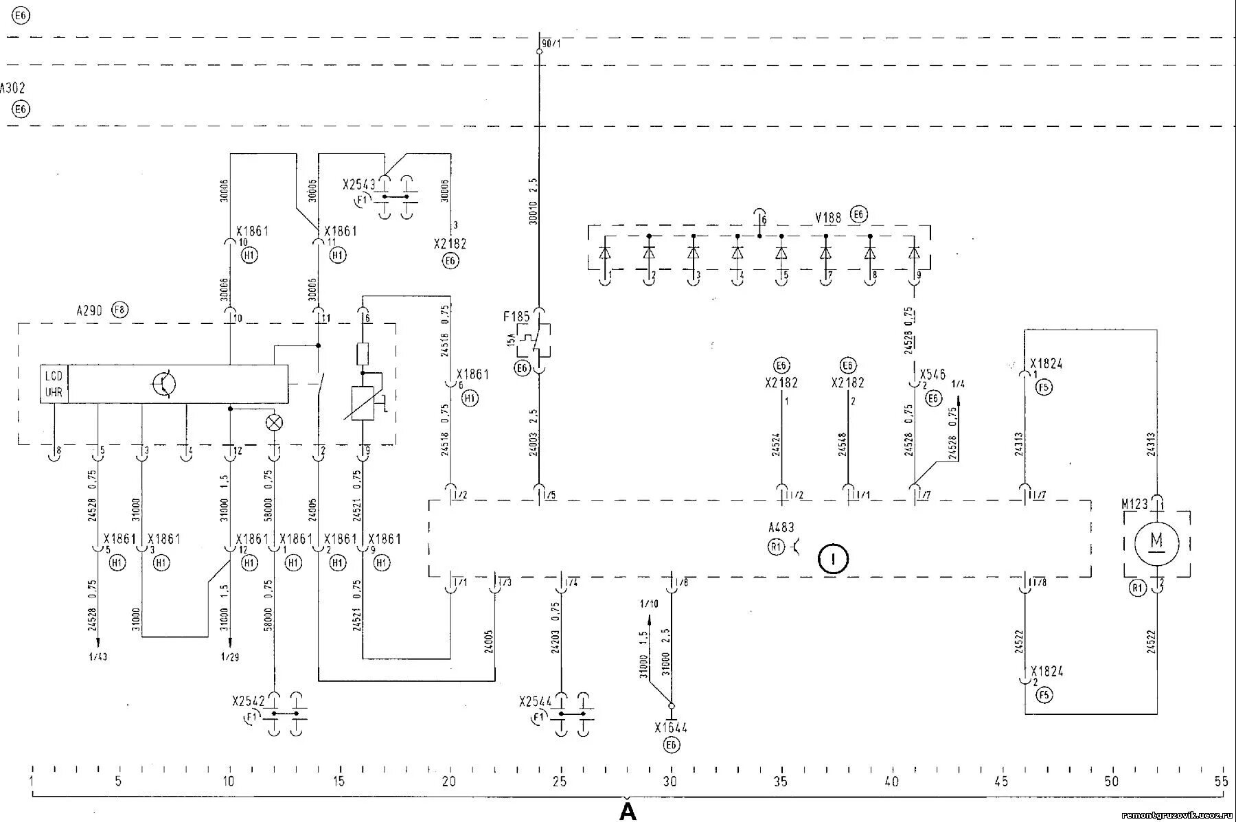 Проводка ман тгс схема MAN TGA электросхема подключения эбешпехера D1LCCD3LCC - автомануалы - Каталог 