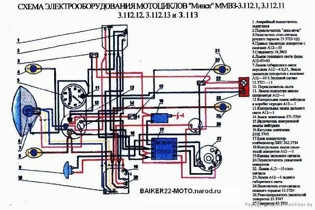 Проводка мотоцикла минск 12 вольт схема подключения Схема электропроводки минск 12 вольт in 2024 Floor plans, Minsk