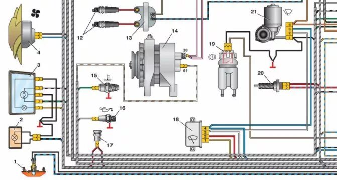 Проводка ока 11113 схема Схема зажигания ваз 11113 ока 59 фото - KubZap.ru