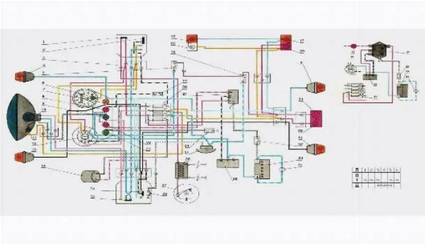 Проводка орион 125 схема Электрическая схема проводки мопеда Альфа