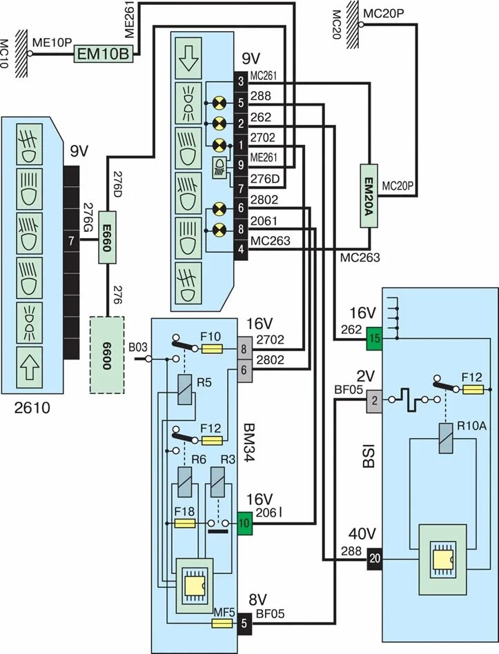 Проводка пежо 307 схема Electrical diagrams from 26 to 30 (Peugeot 307, 2001-2008) - "Electrical circuit