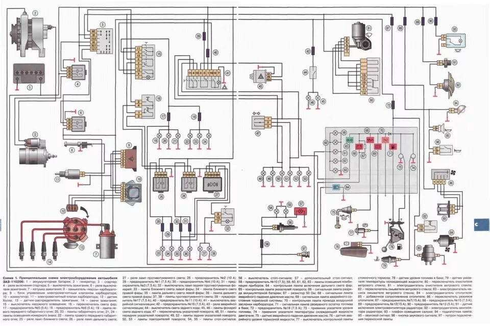 Проводка таврии схема Astra Электро схема - ЗАЗ 1102, 1,2 л, 2006 года тюнинг DRIVE2