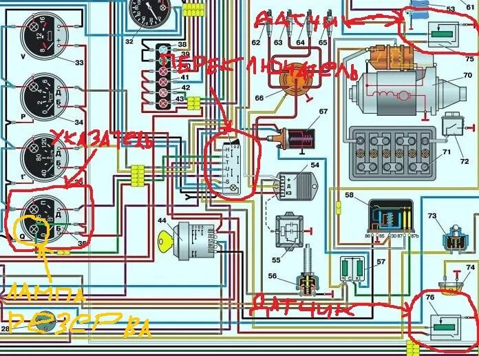 Проводка уаз 3303 карбюратор схема Реанимация указателя уровня топлива в баках - УАЗ 39095, 2,9 л, 2001 года своими