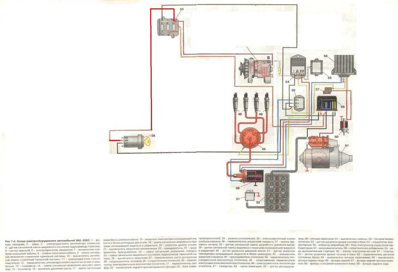 Проводка уаз 3303 старого образца схема подключения Схема проводки уаз 469 - Цветная схема УАЗ-469. 1080x1920wallpapers.com