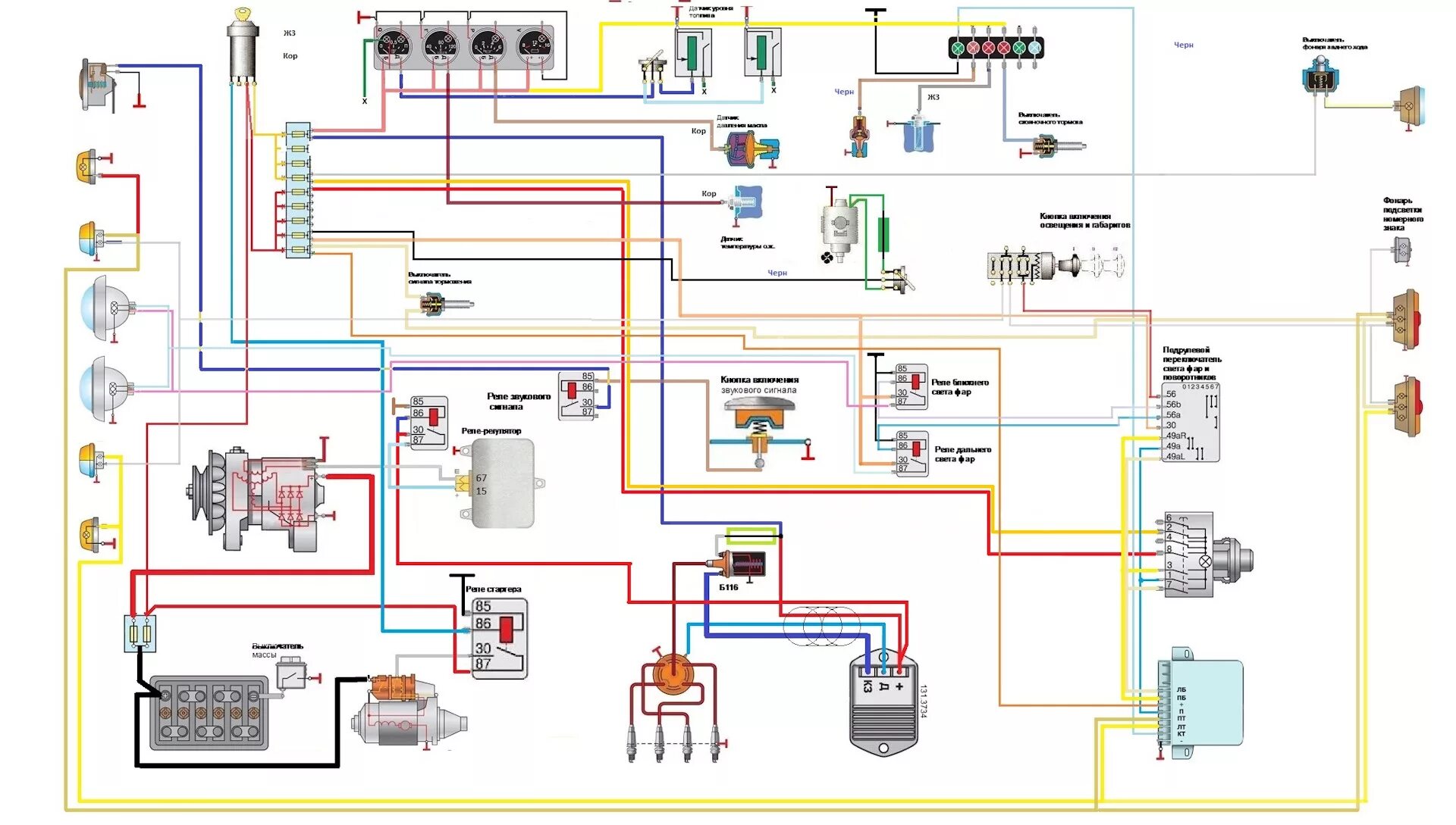 Проводка уаз 3303 старого образца схема подключения Проводка в процессе. коротко на память. - УАЗ 3151, 2,5 л, 1991 года электроника