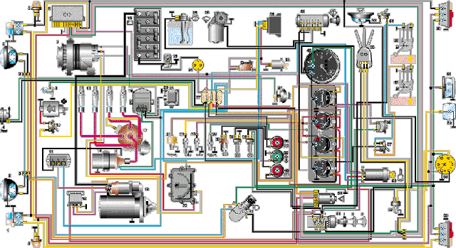 Проводка уаз головастик схема Проводка уаз буханка