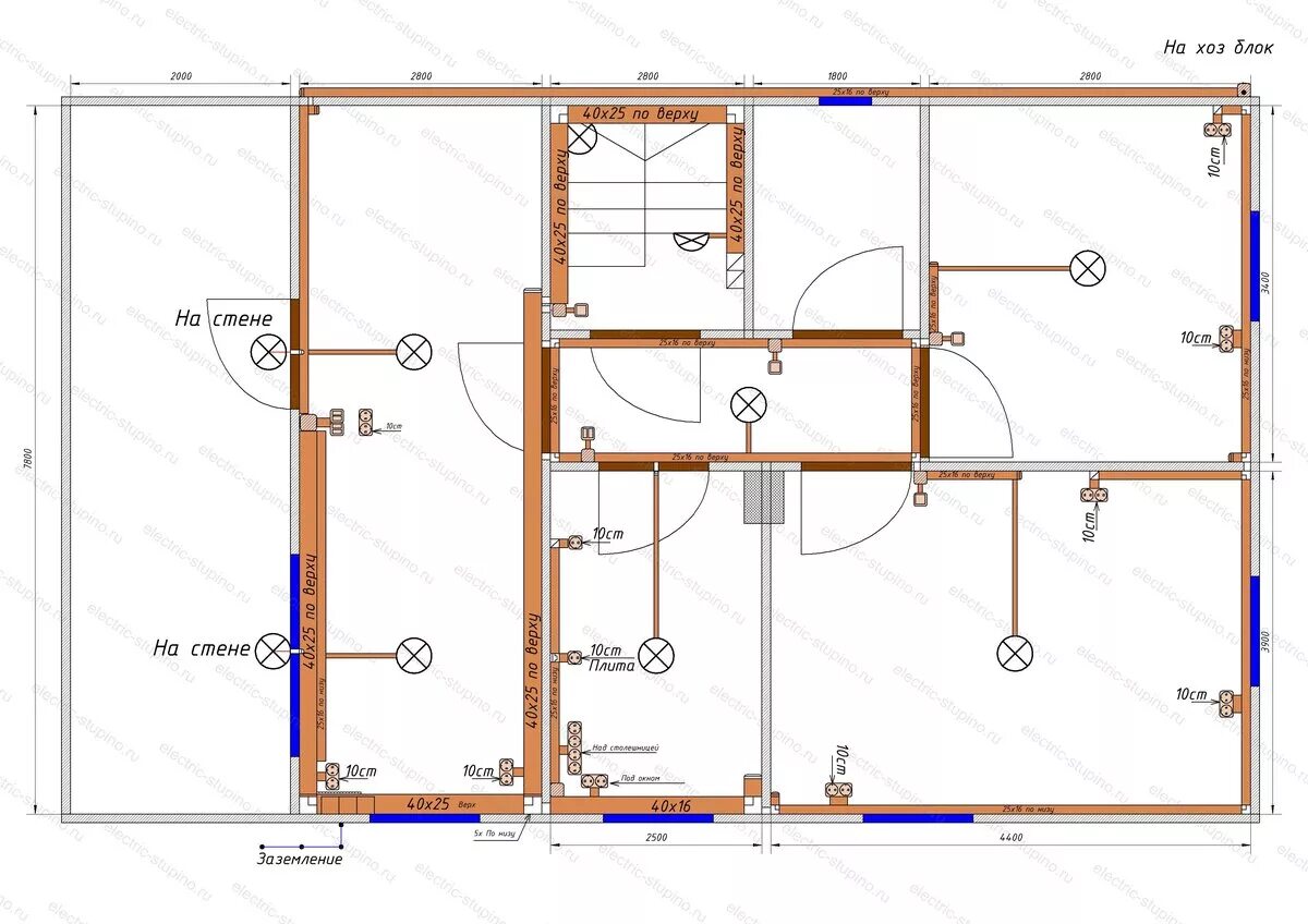 Проводка в деревянном доме своими руками схемы Открытая электропроводка в деревянном доме д. Сапроново - Электрик Ступино