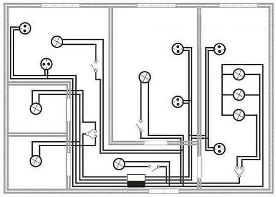 Проводка в хрущевке схема 2 комнатной квартиры Замена электропроводки в хрущевке - схема, расчет и варианты самостоятельного пр